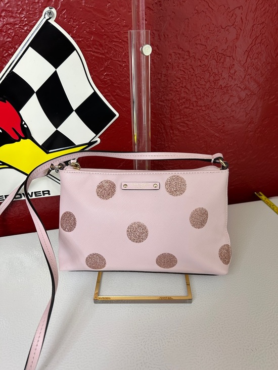 kate spade Handbags - kate spade Light Pink Crossbody with Rose Gold Glitter Polka Dots